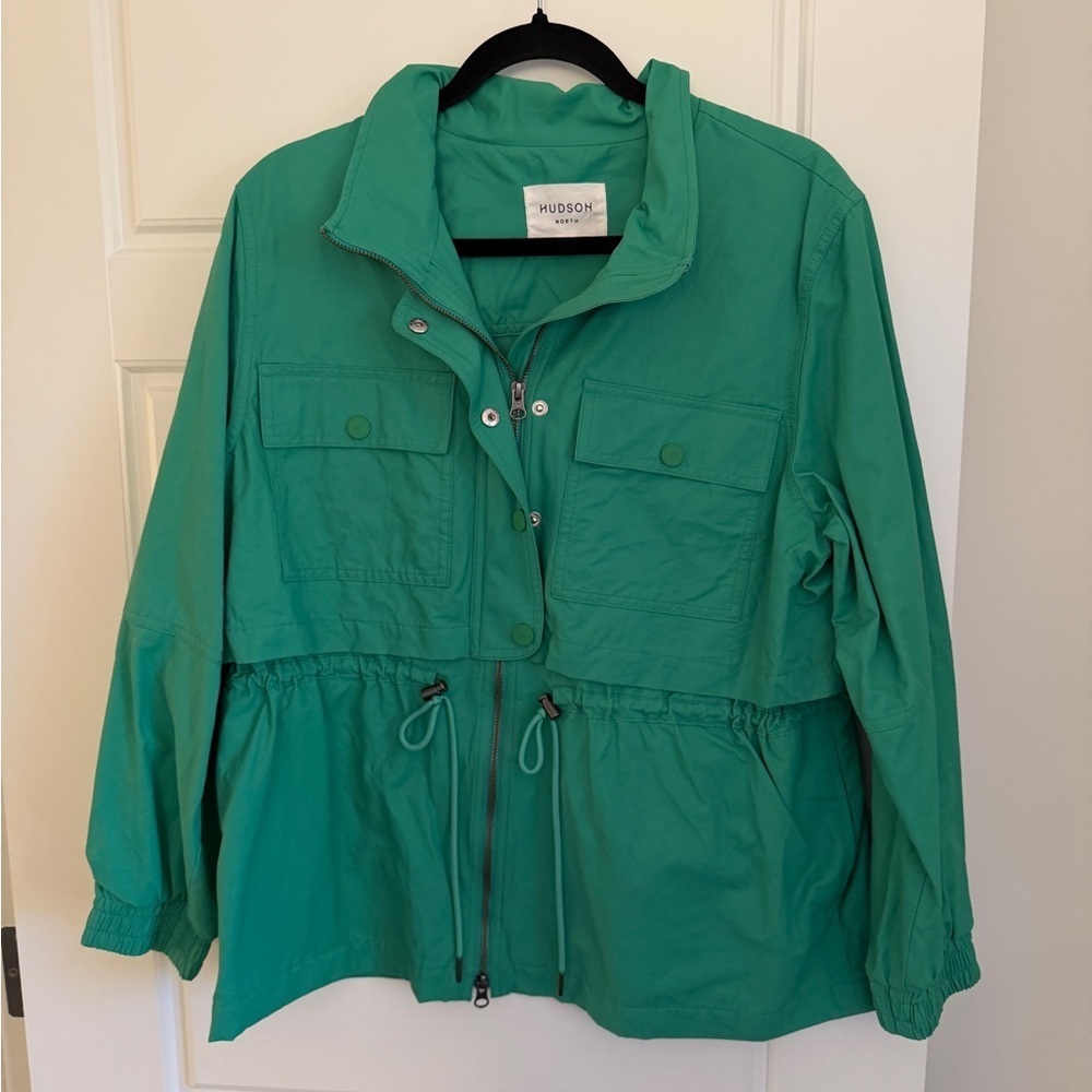 Hudson Women's Emerald Green Cotton Utility Jacket